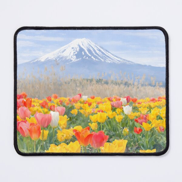 Item preview, Oishi Park Tulips with Fuji designed and sold by HOMETOWN86.