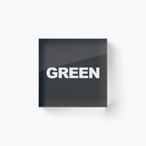 Item preview, GREEN — White Minimal Bold Type Statement designed and sold by WORDPAUSE.