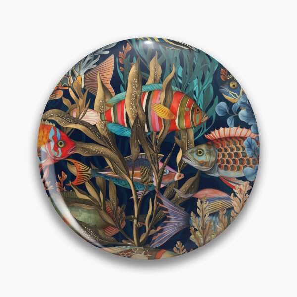 Item preview, Magic Underwater Wonderland Coral Reef Black designed and sold by artsandsoul.