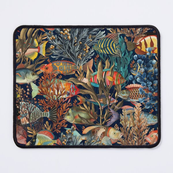 Item preview, Magic Underwater Wonderland Coral Reef Black designed and sold by artsandsoul.