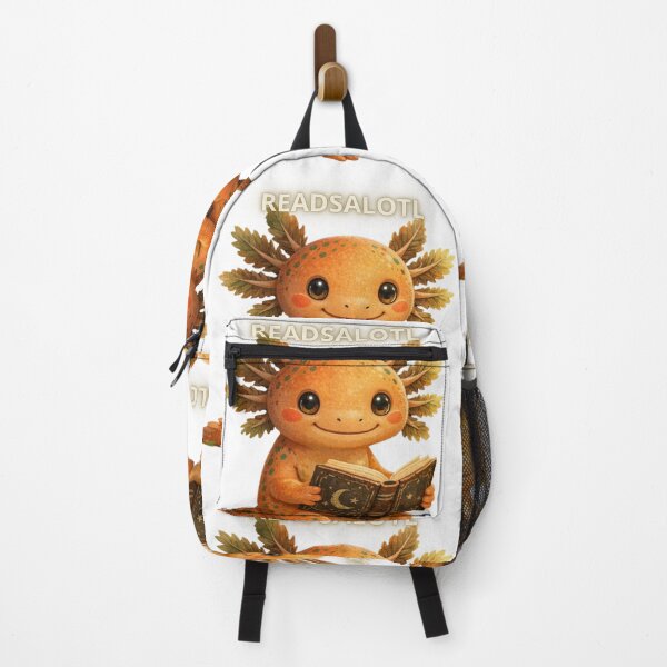 Item preview, ReadsALotl Cute Axolotl Reading a Book T-Shirt designed and sold by MerchlyMike.