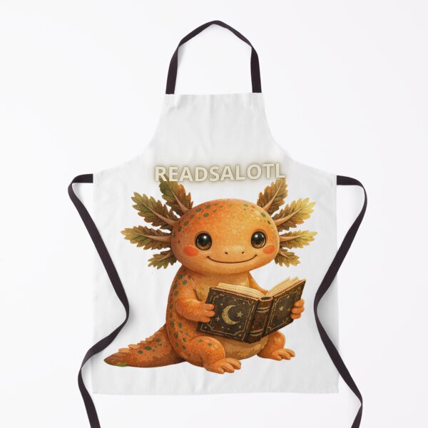 Item preview, ReadsALotl Cute Axolotl Reading a Book T-Shirt designed and sold by MerchlyMike.