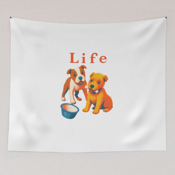 Item preview, Cute Puppy Life Illustration designed and sold by Colorful-Garden.