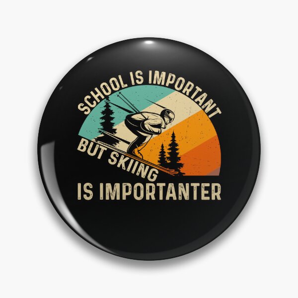 Item preview, Funny School But Skiing Is Importanter Retro designed and sold by KroghDs.