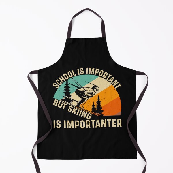 Item preview, Funny School But Skiing Is Importanter Retro designed and sold by KroghDs.