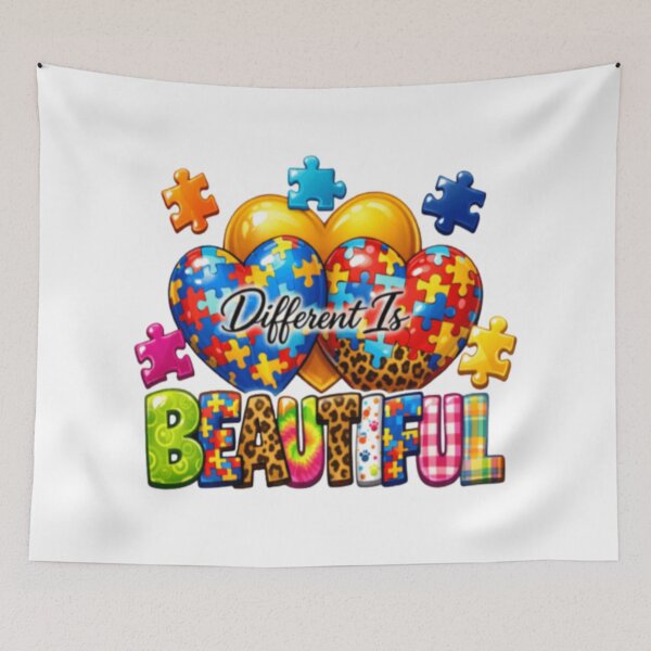 Item preview, Different is Beautiful Autism designed and sold by szydelkowanika.