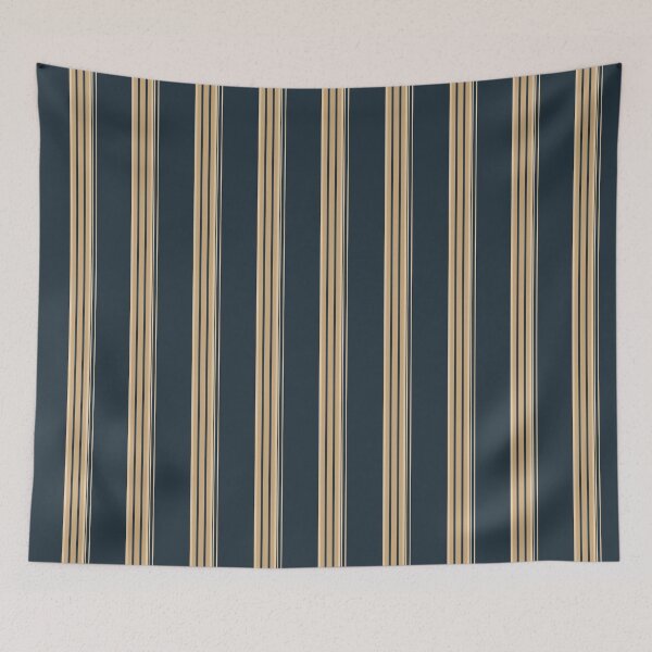 Item preview, Navy Blue & Beige Vertical Stripes Pattern – Elegant Minimalist Classic Modern Design designed and sold by WildHugeDot.