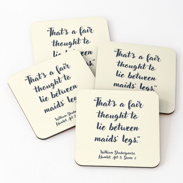 Item preview, Wicked Shakespeare Quote from Hamlet designed and sold by CharlottePlaceArt.