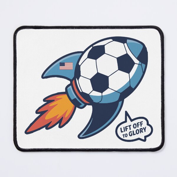 Item preview, : Lift Off to Glory World Cup 2026 Soccer Rocket designed and sold by PixelWaveBD.