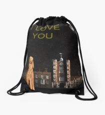 The Scream World Tour St James's Palace I Love You Drawstring Bag