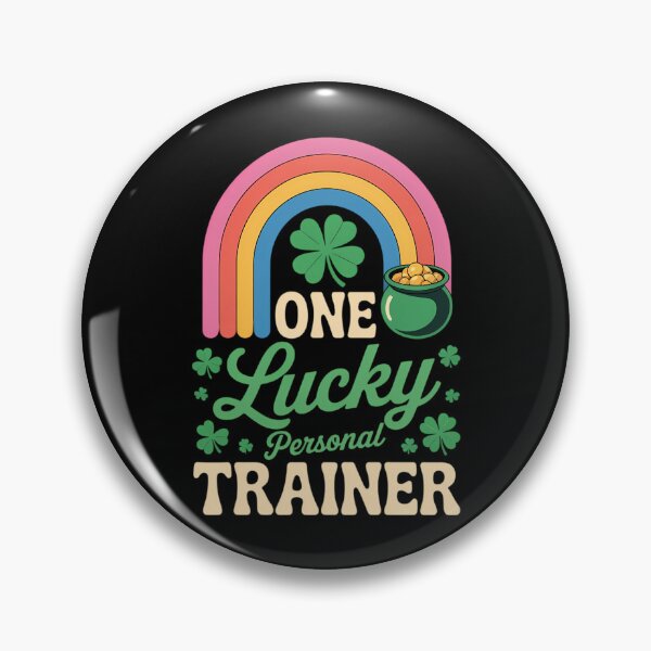 Artikelvorschau, Ein glücklicher Personal Trainer St. Patrick's Day Regenbogenkleeblätter entworfen und verkauft von Formatage.