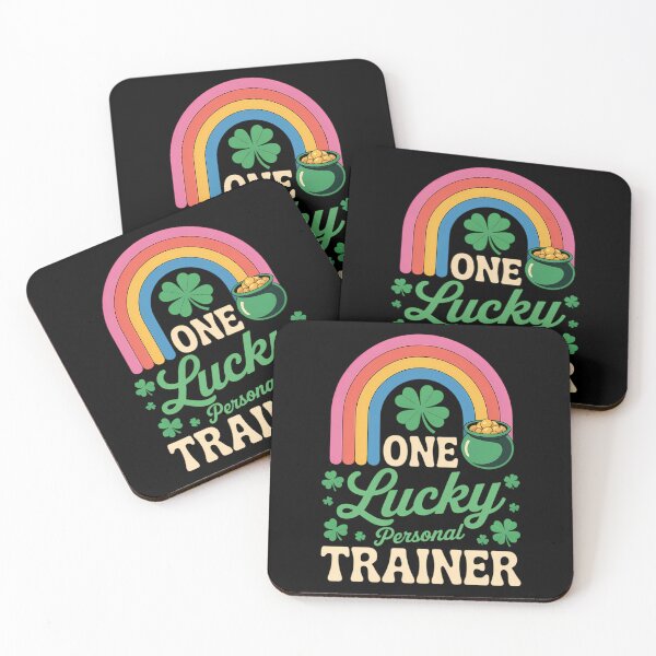 Item preview, One Lucky Personal Trainer St Patricks Day Rainbow Clovers designed and sold by Formatage.
