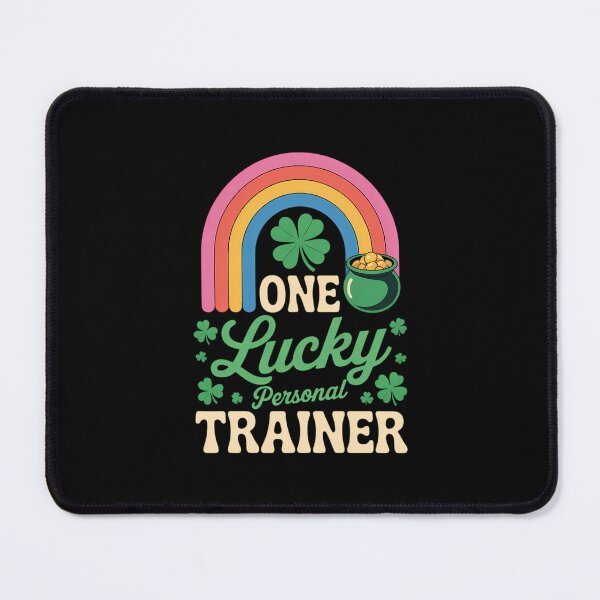 Item preview, One Lucky Personal Trainer St Patricks Day Rainbow Clovers designed and sold by Formatage.