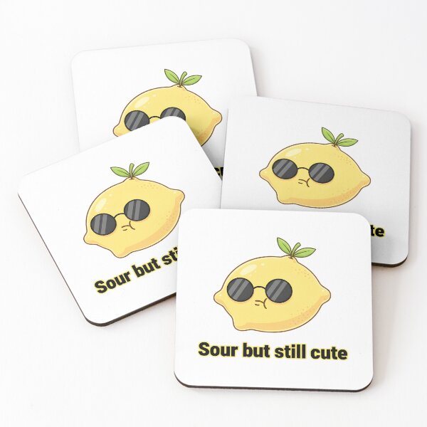 Item preview, Cute Lemon Sarcasm Design – Sour But Still Cute Funny Aesthetic Fruit Illustration designed and sold by Studio Atharv.