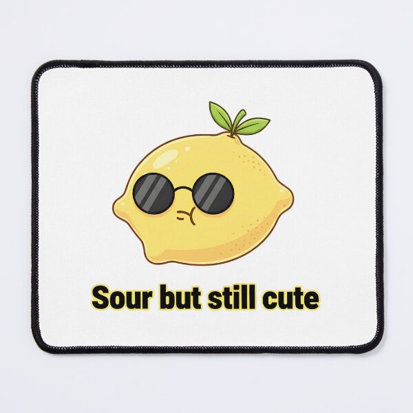 Item preview, Cute Lemon Sarcasm Design – Sour But Still Cute Funny Aesthetic Fruit Illustration designed and sold by Studio Atharv.