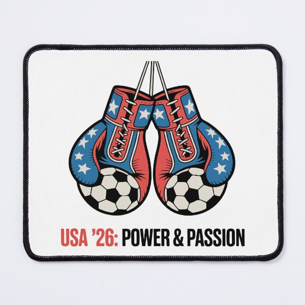 Item preview, USA 26 Power and Passion Soccer Boxing Gloves World Cup designed and sold by PixelWaveBD.