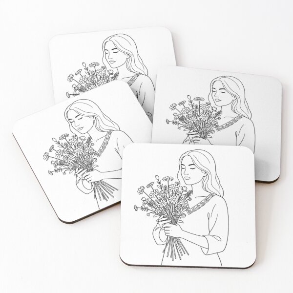 Item preview, Woman with Flowers designed and sold by FiestaStix.