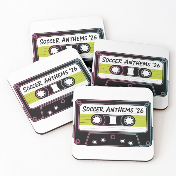 Item preview, Soccer Anthems 26 Retro Cassette Tape World Cup designed and sold by PixelWaveBD.