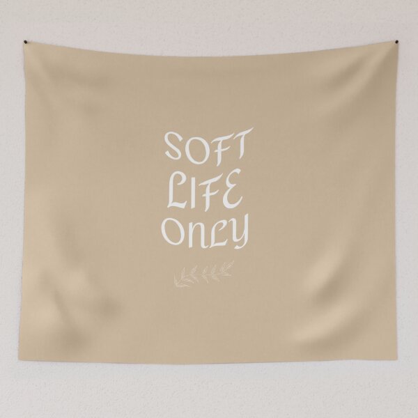 Item preview, Soft Life Only | Aesthetic | Soft Girl Era | Pastel Art designed and sold by PeacePrint.