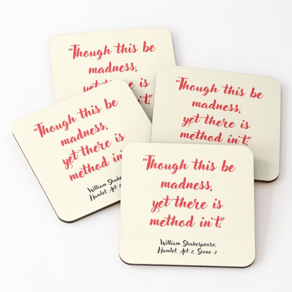 Item preview, Wicked Shakespeare Quote from Hamlet designed and sold by CharlottePlaceArt.