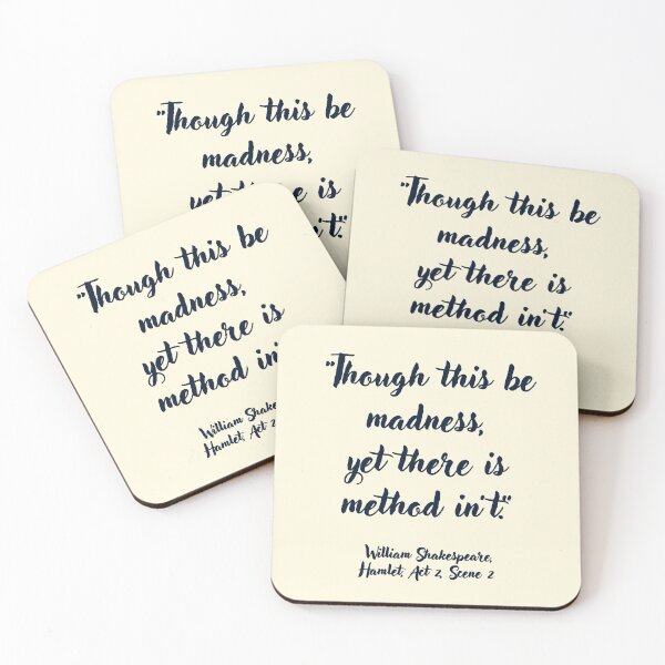Item preview, Wicked Shakespeare Quote from Hamlet designed and sold by CharlottePlaceArt.