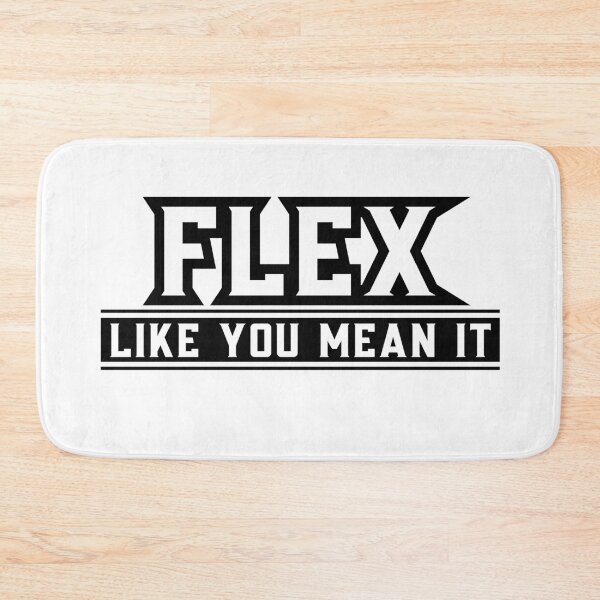 Item preview, Flex Like You Mean It Gym Motivation Typography Fitness Quote Design designed and sold by TheNexoraLab.