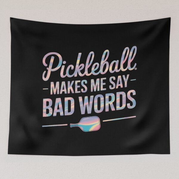 Item preview, Pickleball Makes Me Say Bad Words Tie Dye Pickleball Players designed and sold by Moon-Ape.