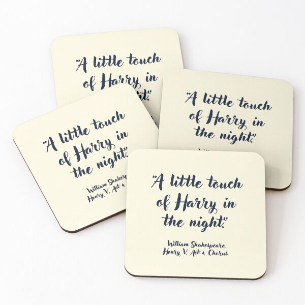 Item preview, Lit Shakespeare Quote from Henry the Fifth designed and sold by CharlottePlaceArt.