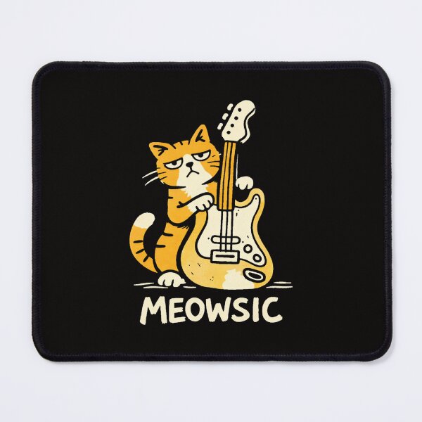 Item preview, Funny Meowsic Cat Shirt, Guitar Cat Meme Tee, Music Humor Shirt, Funny Musician Gift, Cat Lover Shirt designed and sold by VibeOffline Studio.