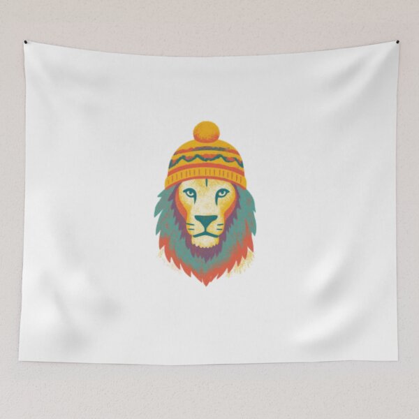 Item preview, Retro Hipster Lion designed and sold by Colorful-Garden.