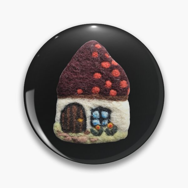 Item preview, hand-felted little house with garden designed and sold by creaphyl28.