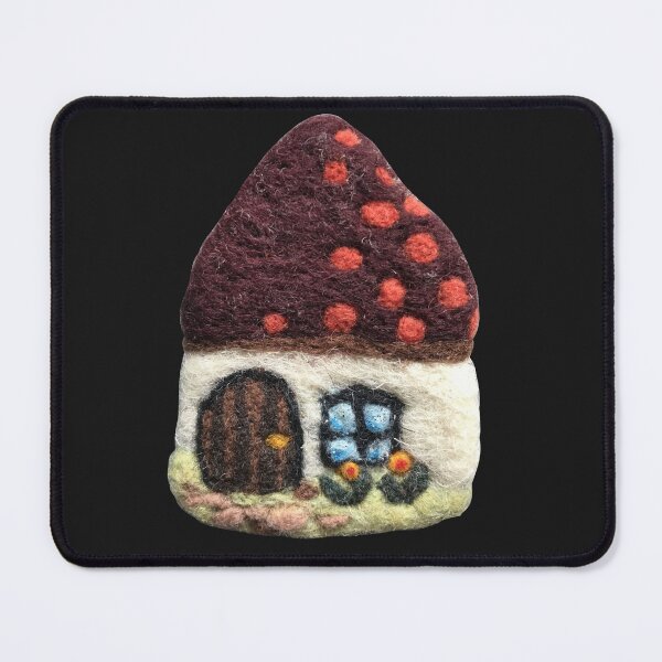 Item preview, hand-felted little house with garden designed and sold by creaphyl28.