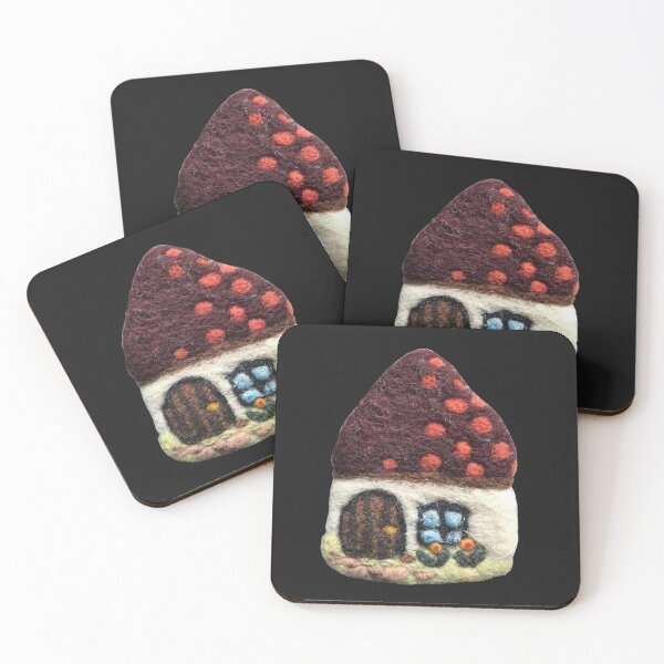 Item preview, hand-felted little house with garden designed and sold by creaphyl28.