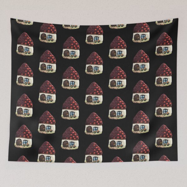 Item preview, hand-felted little house with garden designed and sold by creaphyl28.