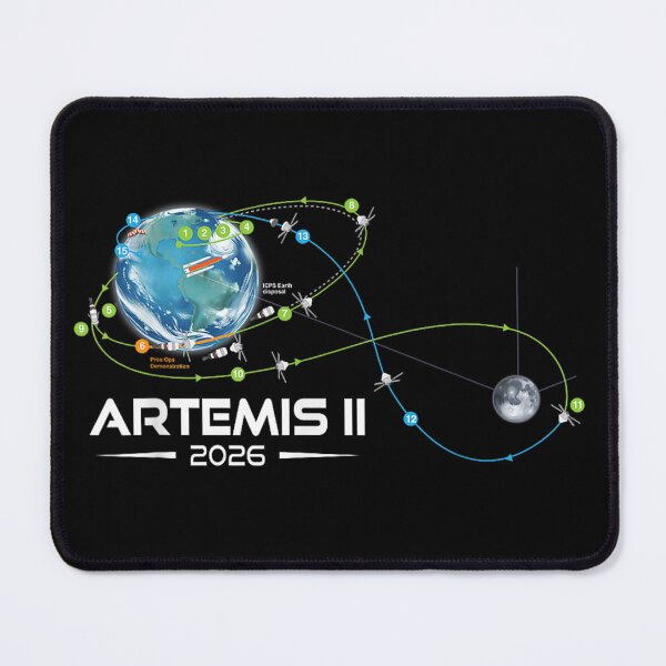 Item preview, Artemis 2 Route Map SLS Rocket 2026 to The Moon and Beyond designed and sold by ZalcArtStore.