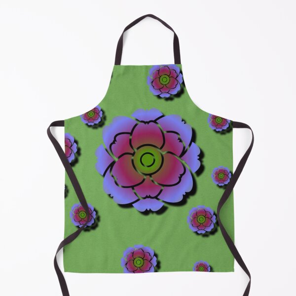 Item preview, Playful Floral Medley on Green designed and sold by IntelliMindDesigns.