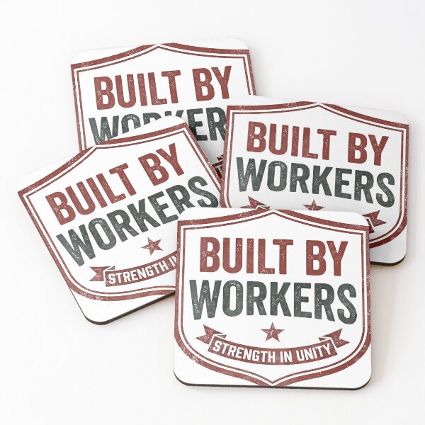 Item preview, Built by Workers Powered by Unity Labor Pride designed and sold by RoyesButler.