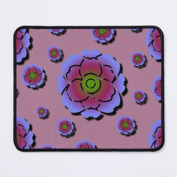 Item preview, Whimsical Floral Pattern on Pink designed and sold by IntelliMindDesigns.