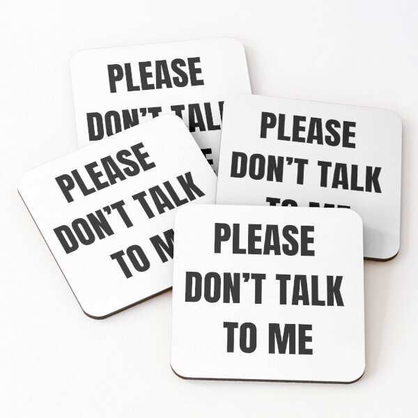Item preview, Please Don’t Talk To Me Funny Introvert Antisocial Quote Sticker designed and sold by MyTutina.