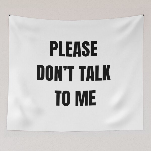 Item preview, Please Don’t Talk To Me Funny Introvert Antisocial Quote Sticker designed and sold by MyTutina.