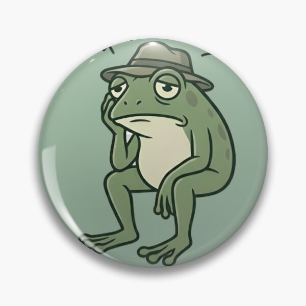 Item preview, Can’t Stop Thinking Frog Shirt – Funny Anxiety Overthinking Meme Tee designed and sold by ZyxDes.