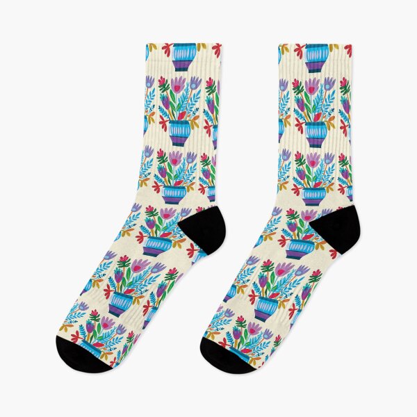 Item preview, Cool Colorful Capacious Folk Floral Abstract Design designed and sold by CharlottePlaceArt.