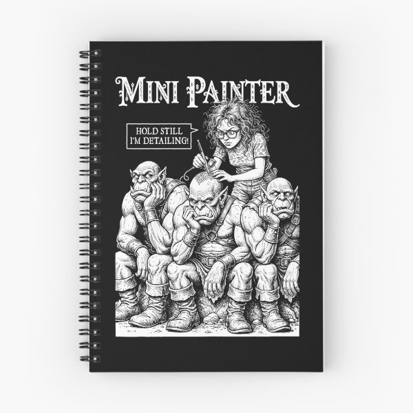 Artikelvorschau, Miniatur-Malerin, Fantasy-Rollenspiel, Ork, Airbrush-Malerin entworfen und verkauft von GrandeDuc.