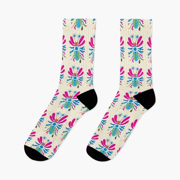 Item preview, Cool Colorful Capacious Folk Floral Abstract Design designed and sold by CharlottePlaceArt.