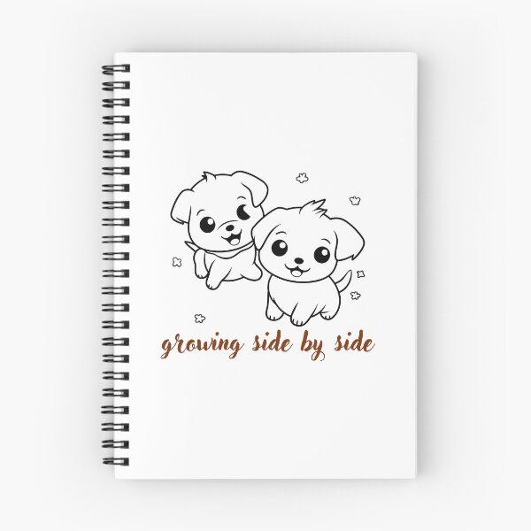 Item preview, Growing Side by Side – Cute Puppy Friendship  designed and sold by Gentlewords10.