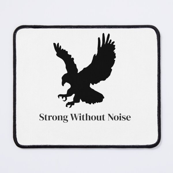 Item preview, Strong Without Noise – Minimal Calm Strength Quote Design designed and sold by Gentlewords10.