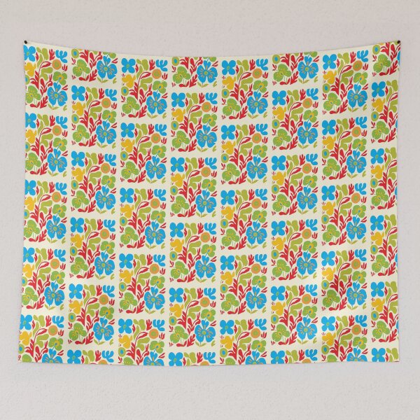 Item preview, Cool Colorful Capacious Folk Floral Abstract Design designed and sold by CharlottePlaceArt.
