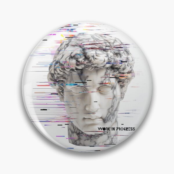 Item preview, Funny Chronic Illness Shirt Work In Progress Glitch Statue Art Burnout Humor Mental Health Sarcasm Invisible Illness designed and sold by RealLifeMerchies.