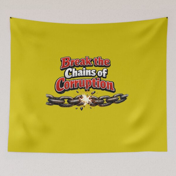 Item preview, Shattered Chains of Corruption – Freedom Message Design designed and sold by annenambiro.