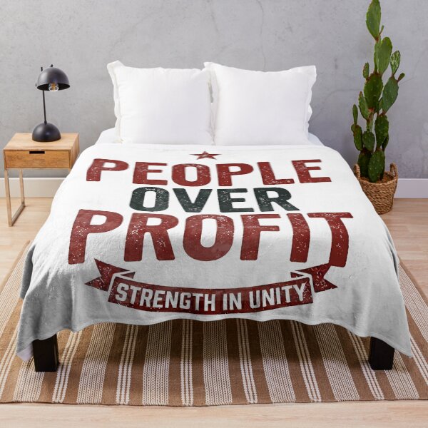 Item preview, People Over Profit Workers First Labor Movement Art designed and sold by RoyesButler.